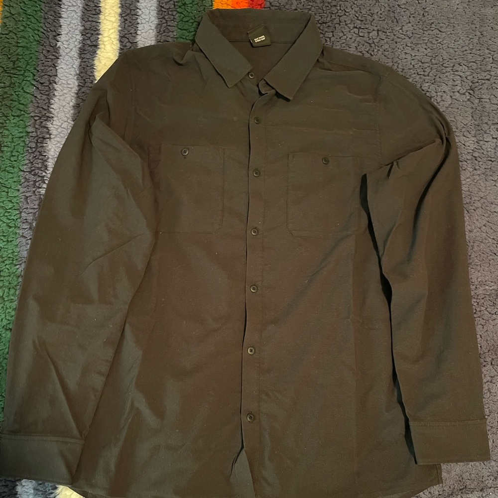 REI Coop Men’s Long Sleeve Stretch Athletic Button-down Shirt Size: M